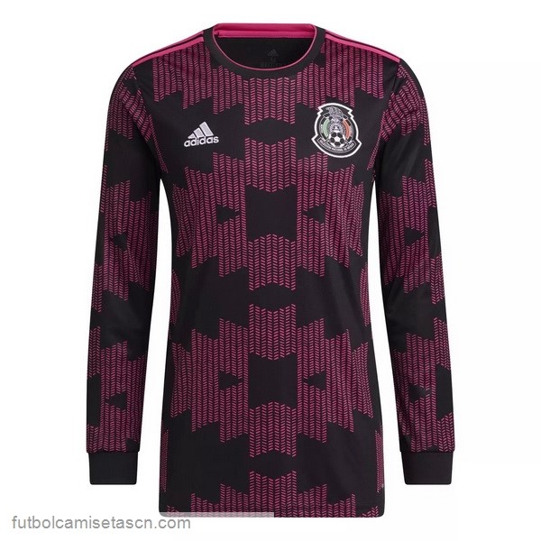 Camiseta Mexico 1ª Manga Larga 2021 Purpura
